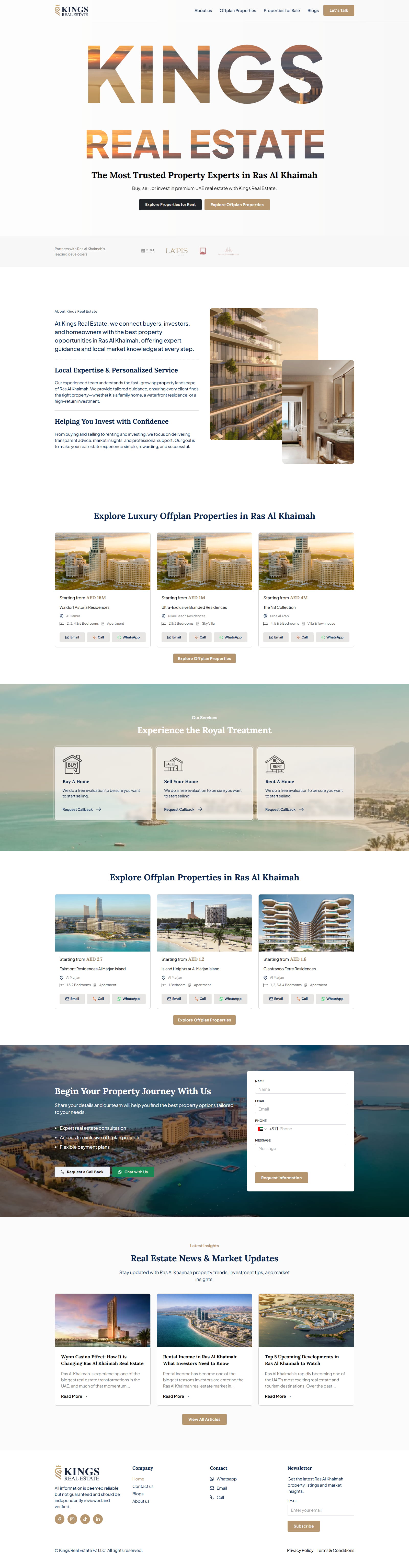 kingsre.ae / new homepage (bricks builder)