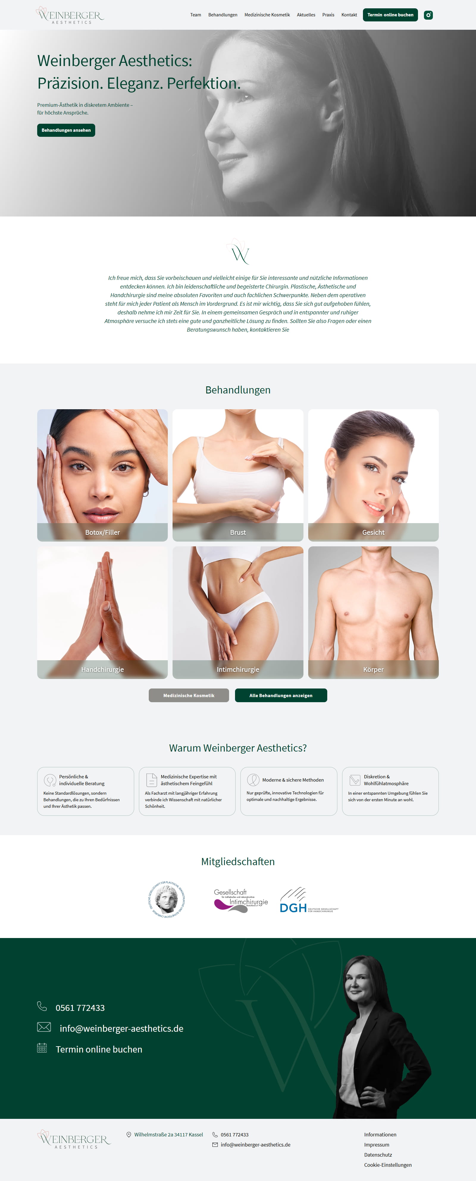 weinberger-aesthetics.de / new bricks homepage