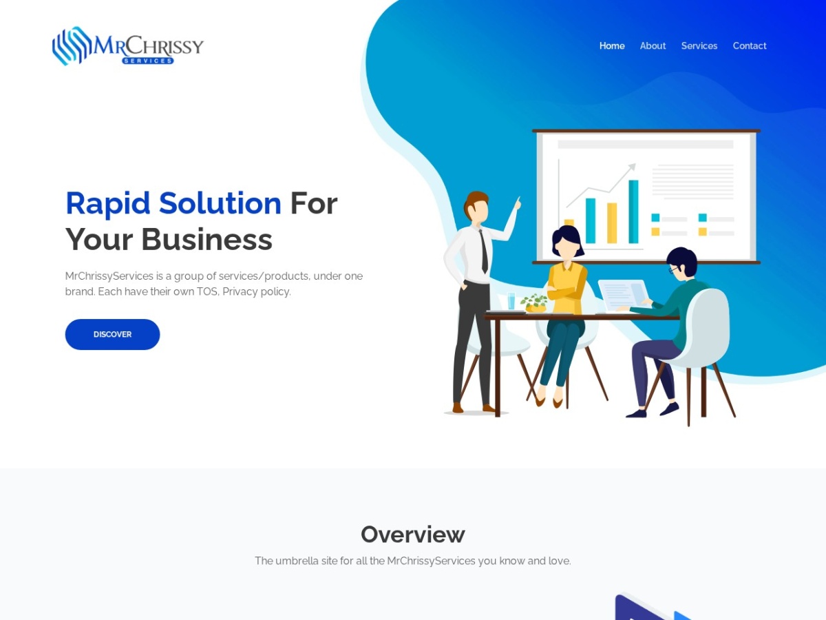 Screenshot preview for mrchrissyservices.netlify.app