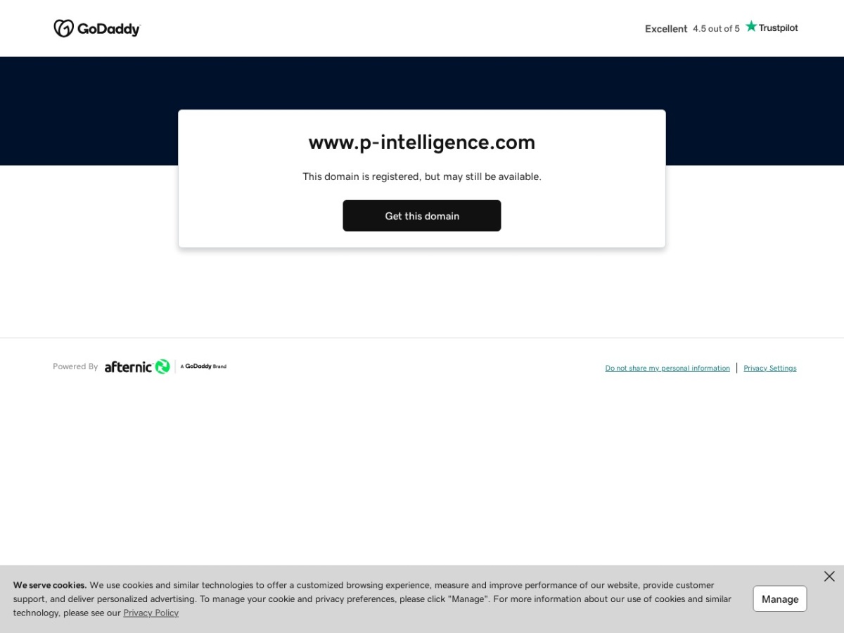 Screenshot preview for p-intelligence.com