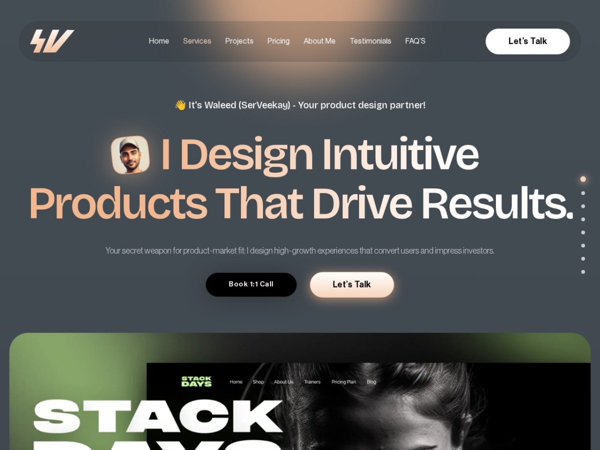 Screenshot preview for Waleed Portfolio Screenshot preview for Waleed Portfolio